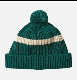 ROTOTO Stripe Pompom Beanie Green* Gloves • Beanies • Scarves
