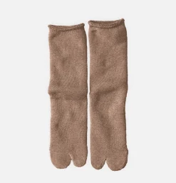 YAHAE Tabi Pile Socks Brown* Socks