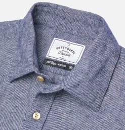 PORTUGUESE FLANNEL Teca Shirt Indigo* Shirts & Polos