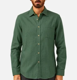 PORTUGUESE FLANNEL Teca Shirt Moss Green* Shirts & Polos