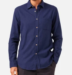 PORTUGUESE FLANNEL Teca Shirt Navy* Shirts & Polos
