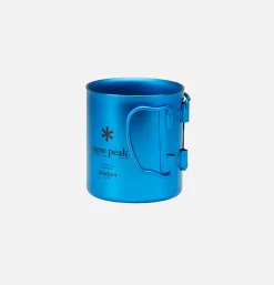 SNOW PEAK Titanium Single Cup 450 Blue* Outdoor|Maison