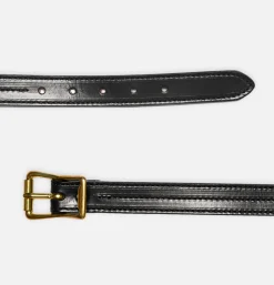 YUKETEN Triple Stitched Belt Black* Belts