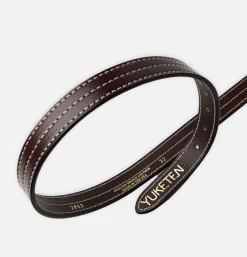 YUKETEN Triple Stitched Belt Dark Brown* Belts