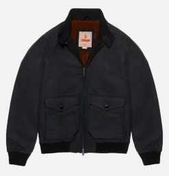 BARACUTA Waxed G9 Af Pocket Dark Navy* Veste