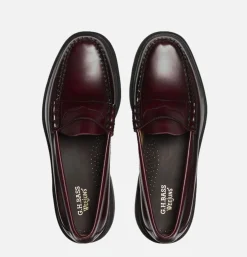 G.H. BASS Weejun Loafer Step Larson Wine* Mocassins