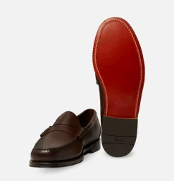 G.H. BASS Weejuns Larson Penny Loafers Soft Chocolate Leather* Mocassins