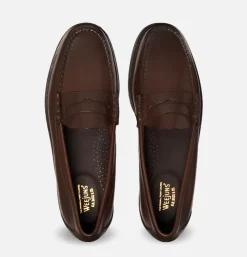 G.H. BASS Weejuns Larson Penny Loafers Soft Chocolate Leather* Mocassins