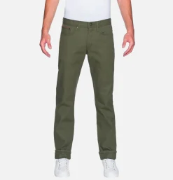 NAKED & FAMOUS Weird Guy Army Green Duck Sel* Jeans
