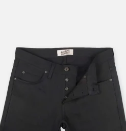 NAKED & FAMOUS Weird Guy Solid Black Selvedge* Jeans