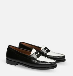 G.H. BASS Womens Weejun Loafers Black and White*Women Shoes