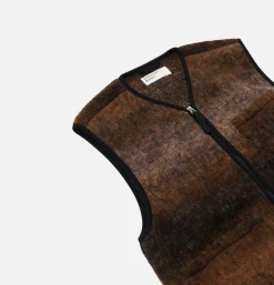UNIVERSAL WORKS Wool Zip Liner Ombre Brown* Veste