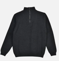 NITTO KNITWEAR Youri Camionneur Anthracite* Knitwear