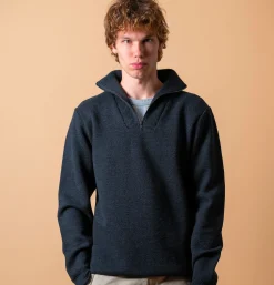 NITTO KNITWEAR Youri Camionneur Anthracite* Knitwear