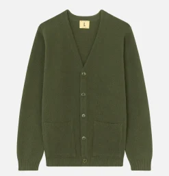 NITTO KNITWEAR Youri Cardigan Cotton Green* Knitwear