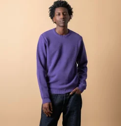 NITTO KNITWEAR Youri Round Neck Purple* Knitwear