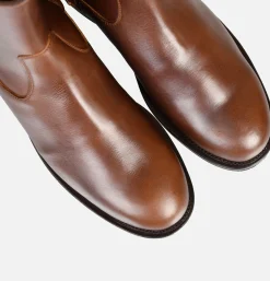 UNMARKED Zip Boots Full Brown* Boots