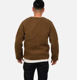 COLDBREAKER Zip Up Vee Cardigan Bark* Sweatshirts & Fleeces