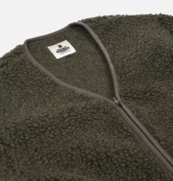 COLDBREAKER Zip Up Vee Cardigan Khaki* Sweatshirts & Fleeces