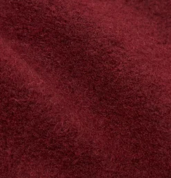 UNIVERSAL WORKS Zip Waistcoat Wool Deep Red* Veste